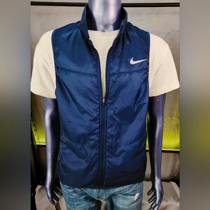Nike Running Vest Mens Large Royal Blue Reflective Lightweight